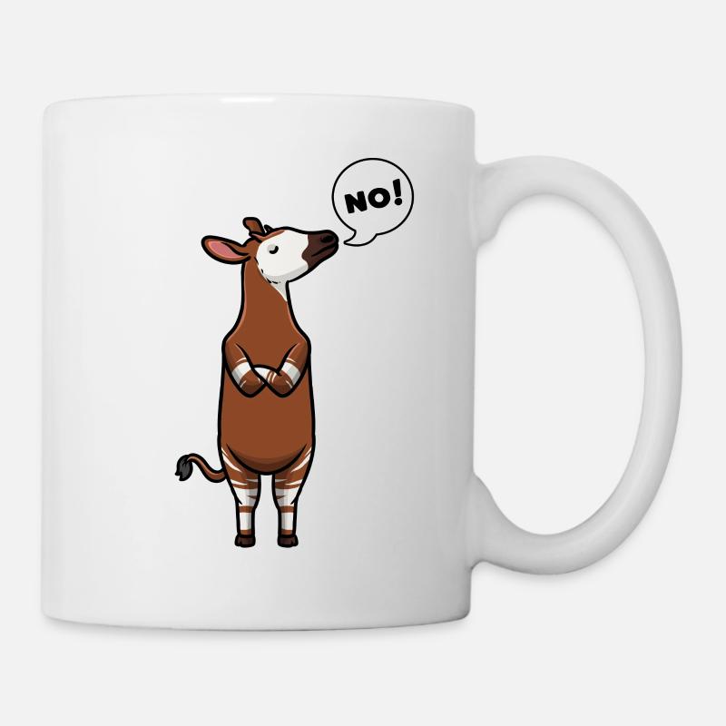 Okapia Johnstoni Waldgiraffe Okapi - Tasse - Weiß