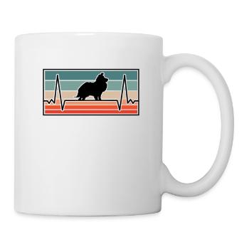Shetland Sheepdog Heartbeat British Sheltie - Mug - white - Right