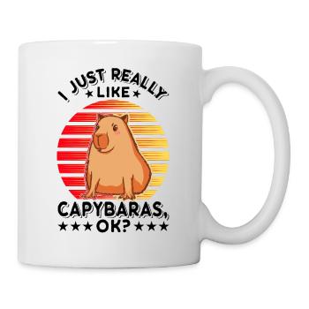 I just really like Capybaras capybara - Mug - white - Right