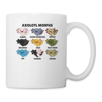 Axolotls aus der Welt süße Tiere Axolotl Arten - Tasse - Weiß - Rechts