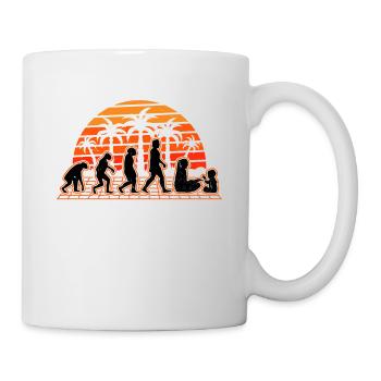 Kindergarten teacher Evolution Sunset Kindergarten - Mug - white - Right