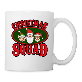 Christmas Squad Weihnachtsmann Elf Rentier - Tasse - Weiß - Rechts