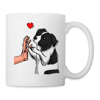 Border Collie Love Dogs Mom Mistress - Mug - white - Right