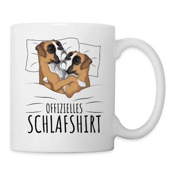 Boxer Hund - Tasse - Weiß - Rechts
