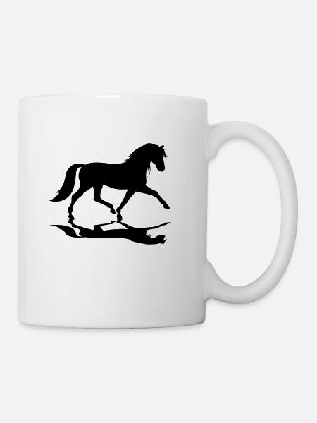 Chevaux Équitation Motif équestre Mode d’équitation Écurie - Mug blanc - blanc