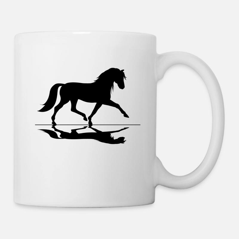 Chevaux Équitation Motif équestre Mode d’équitation Écurie - Mug blanc - blanc