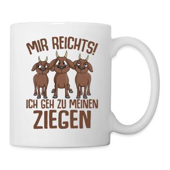Ziege - Tasse - Weiß - Rechts