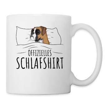 Boxer Hund - Tasse - Weiß - Rechts