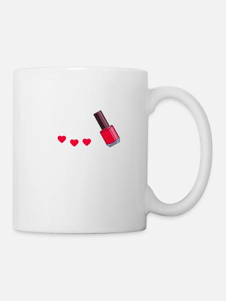 Travail de prothésiste ongulaire - Mug blanc - blanc