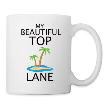 League Legend Top lane fun design - Mug - white - Right