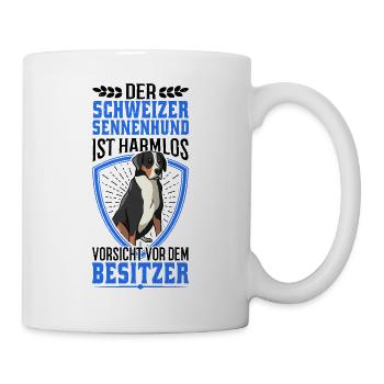 Großer Schweizer Sennenhund Besitzer - Tasse - Weiß - Rechts