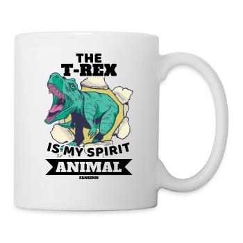 Le T-Rex est mon animal spirituel - Mug blanc - blanc - Droite