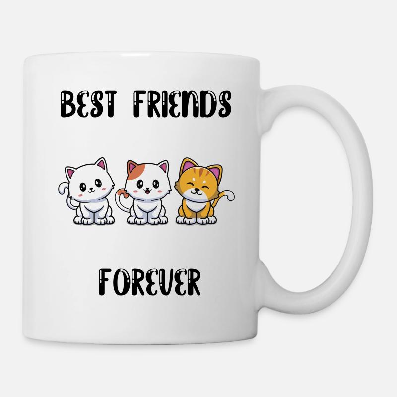 Meilleurs amis pour toujours, vous et votre chat - Mug blanc - blanc
