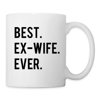 Beste Ex-Ehefrau Aller Zeiten - Scheidung Party - Tasse - Weiß - Rechts