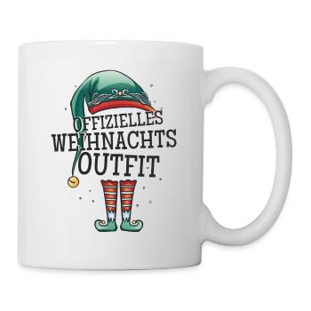 Offizielles Weihnachtsoutfit Weihnachten Wichtel - Tasse - Weiß - Rechts