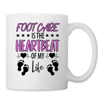 Soins des pieds Pédicure Podiatre Salon de manucure Cadeau - Mug blanc - blanc - Droite
