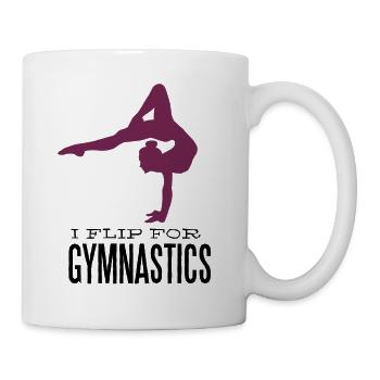 Gymnastics - I flip for gymnastics - Tasse - Weiß - Rechts