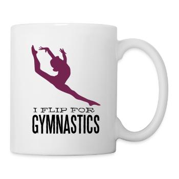 Gymnastics - I flip for gymnastics - Tasse - Weiß - Rechts