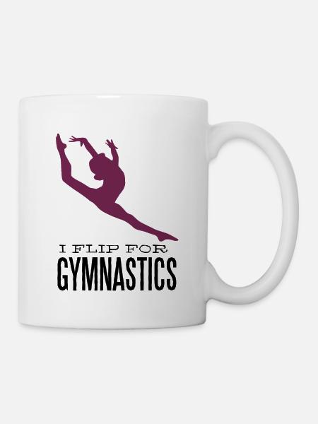 Gymnastics - I flip for gymnastics - Tasse - Weiß