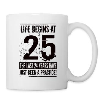 25 Anniversaire Homme - Mug blanc - blanc - Droite