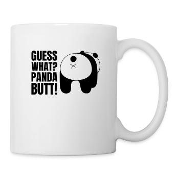 Guess what? Panda Butt Bear Saying Humor Pun - Mug - white - Right