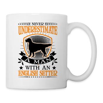 Setter anglais Homme Setter anglais - Mug blanc - blanc - Droite