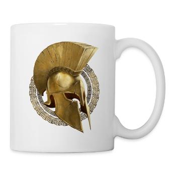 casque spartiate symbole sparte or - Mug blanc - blanc - Droite