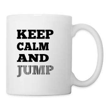 Parachutisme Sky Diving Restez calme et sautez - Mug blanc - blanc - Droite
