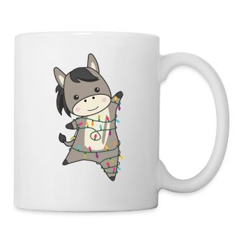 Donkeys Christmas Donkeys Winter Animals - Mug - white - Right