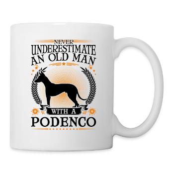 Podenco Old Man Greyhound Ibizan Hound - Mug blanc - blanc - Droite