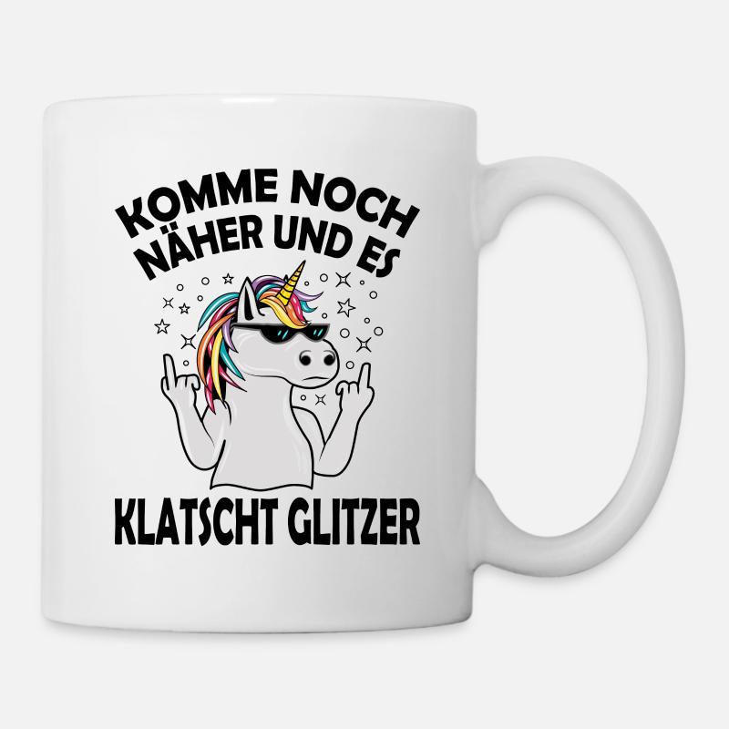 witzige Geschenke Sarkasmus Ironie Humor Einhorn - Tasse - Weiß