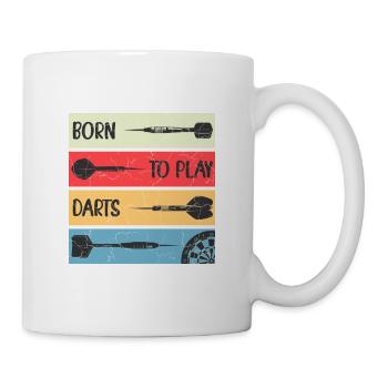 Darts Player Fan Article - born to play darts - Mug - white - Right