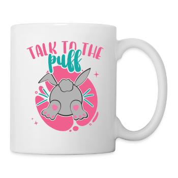 Parlez au lapin de Pâques Puff Easter - Mug blanc - blanc - Droite