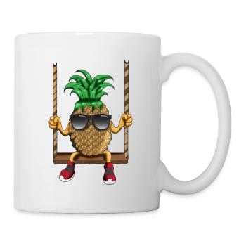 Swinging Pineapple Swing Beach Sun Wrestler - Mug - white - Right
