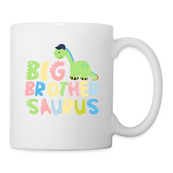 Promoted to big brother Saurus Dinosaur - Mug - white - Right