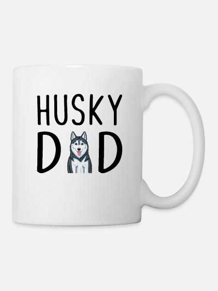 Husky Papa Sibérien Husky Papa - Mug blanc - blanc