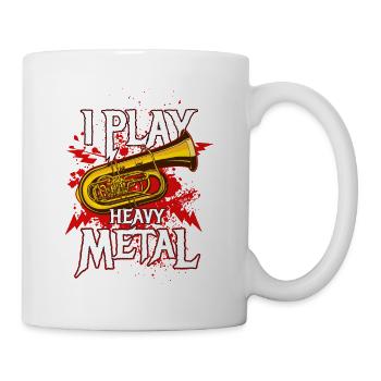 I Play I Play Heavy Metal Fans Orchestra Band - Mug - white - Right