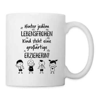Großartige erzieherin Lehrer Kindergarten Kinder - Tasse - Weiß - Rechts