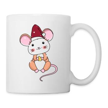 Xmas Child Mouse Snowflakes Christmas Christmas - Mug - white - Right