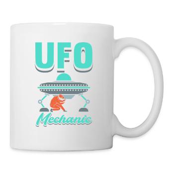 UFO Mechanic - Tasse - Weiß - Rechts