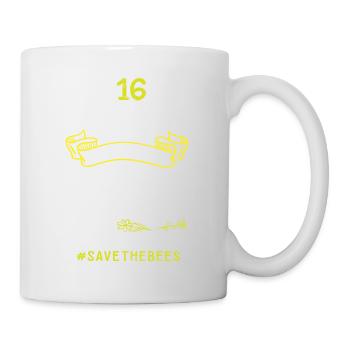 Beekeeper I 16 ounces of honey requires 1,152 bees - Mug - white - Right