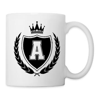 armoiries Une couronne - Mug blanc - blanc - Droite