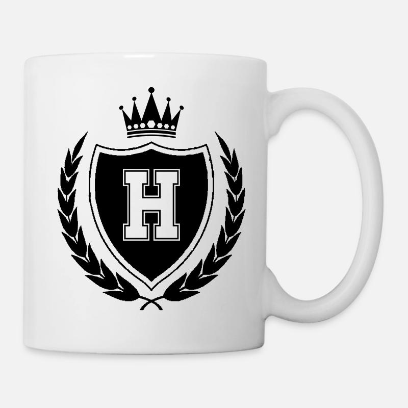 wappen H Krone - Tasse - Weiß