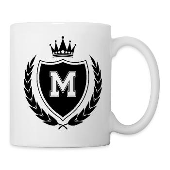wappen M Krone - Tasse - Weiß - Rechts