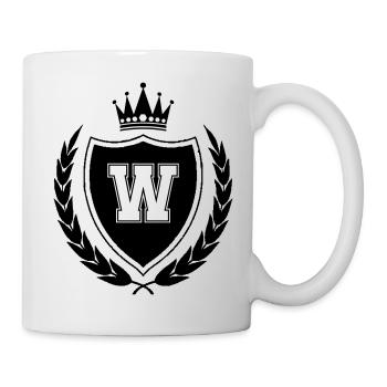 armoiries W Krone - Mug blanc - blanc - Droite