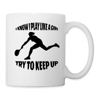 Tennis Girl Tennis player Tennis lover - Mug - white - Right