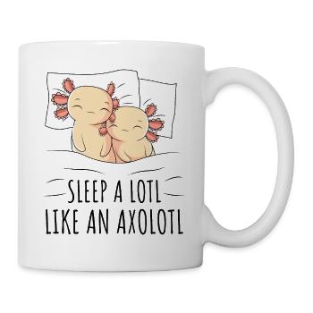Axolotl - Tasse - Weiß - Rechts