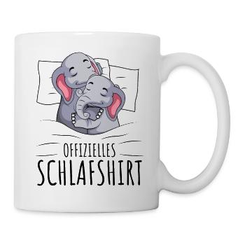 Elefant - Tasse - Weiß - Rechts