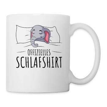 Elefant - Tasse - Weiß - Rechts