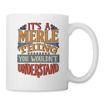 C’est une chose merle que vous ne comprendriez pas - Merle - Mug blanc - blanc - Droite